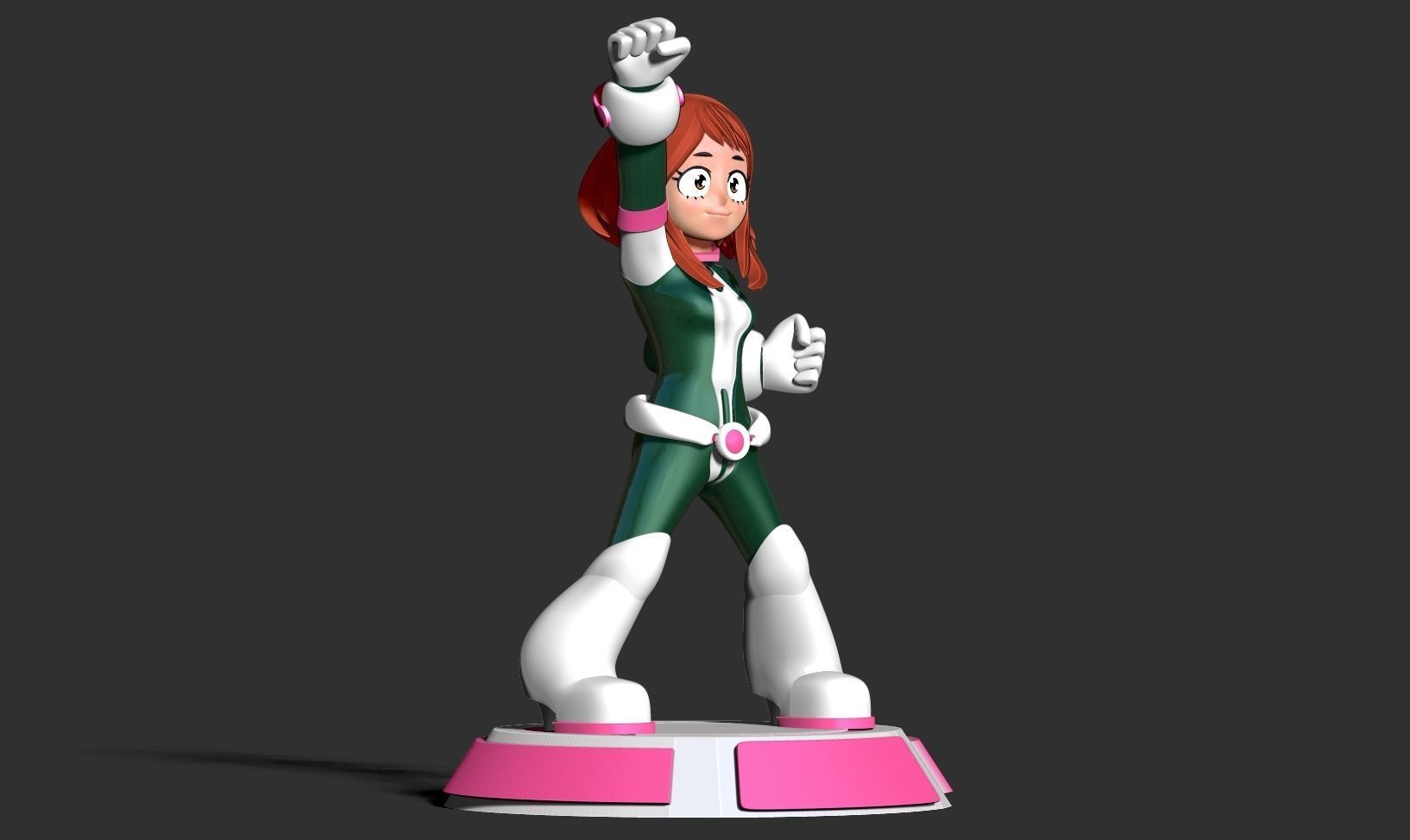 Ochaco Uraraka Fanart 3D print model_11