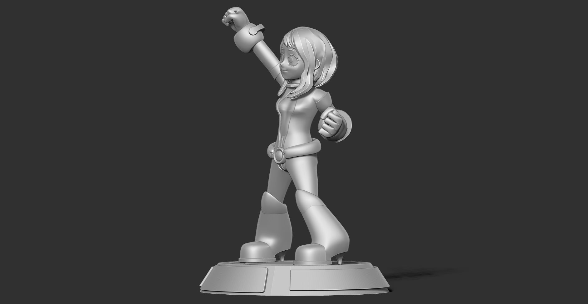 Ochaco Uraraka Fanart 3D print model_12