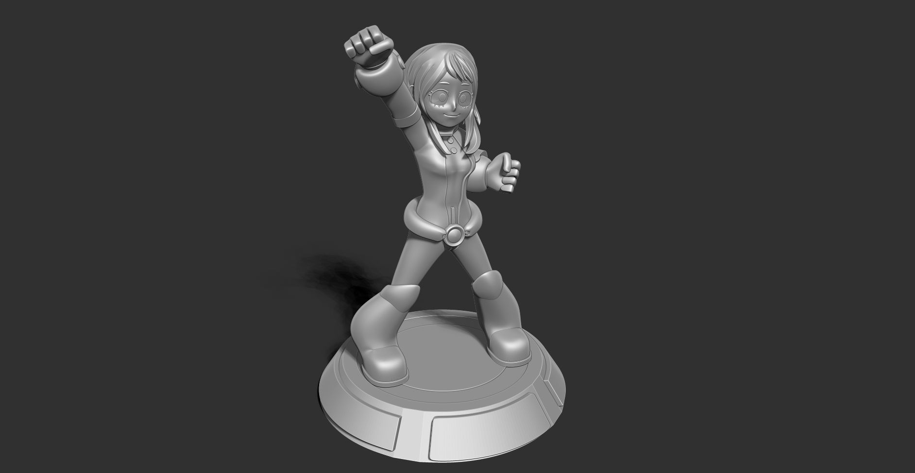 Ochaco Uraraka Fanart 3D print model_16