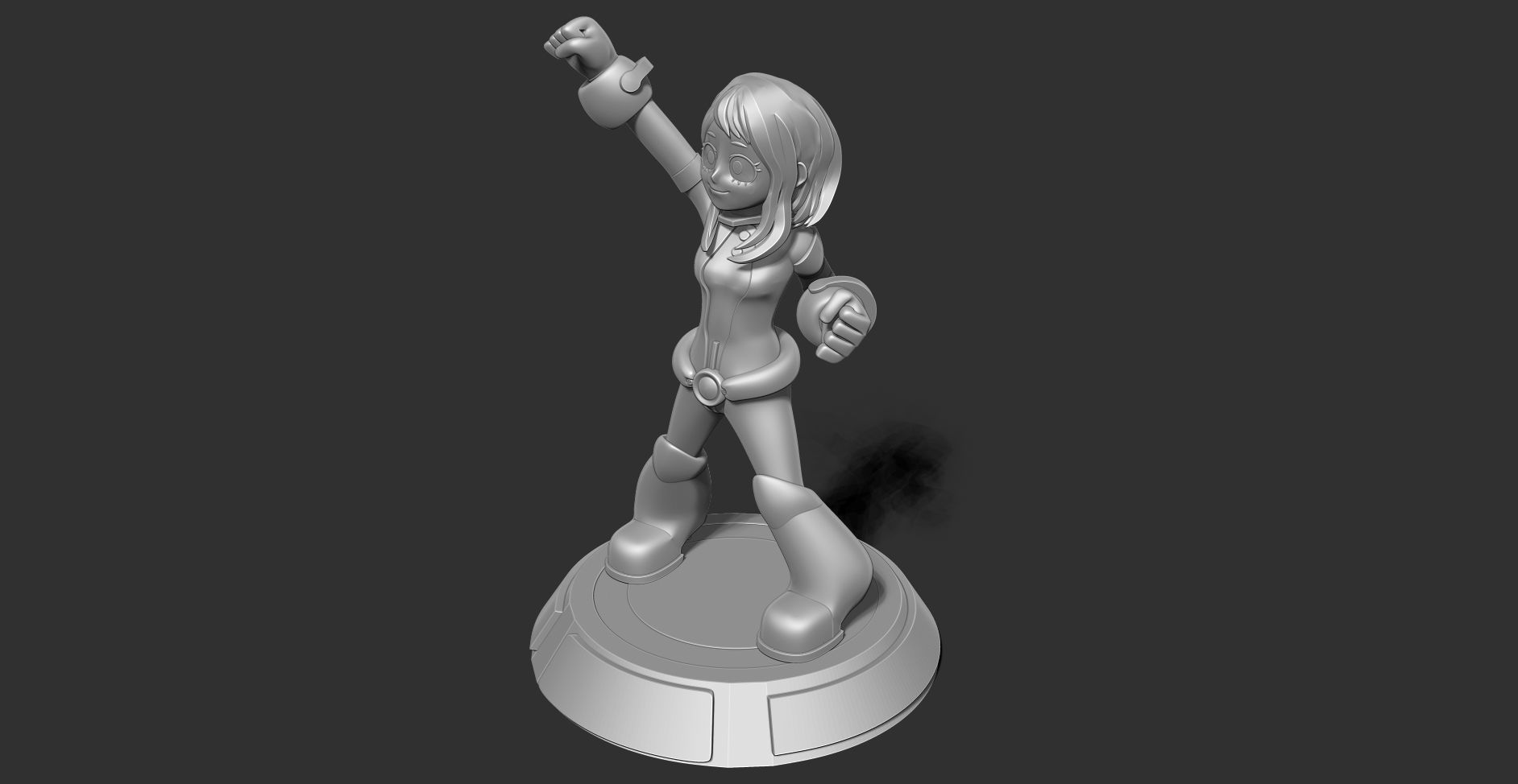 Ochaco Uraraka Fanart 3D print model_18