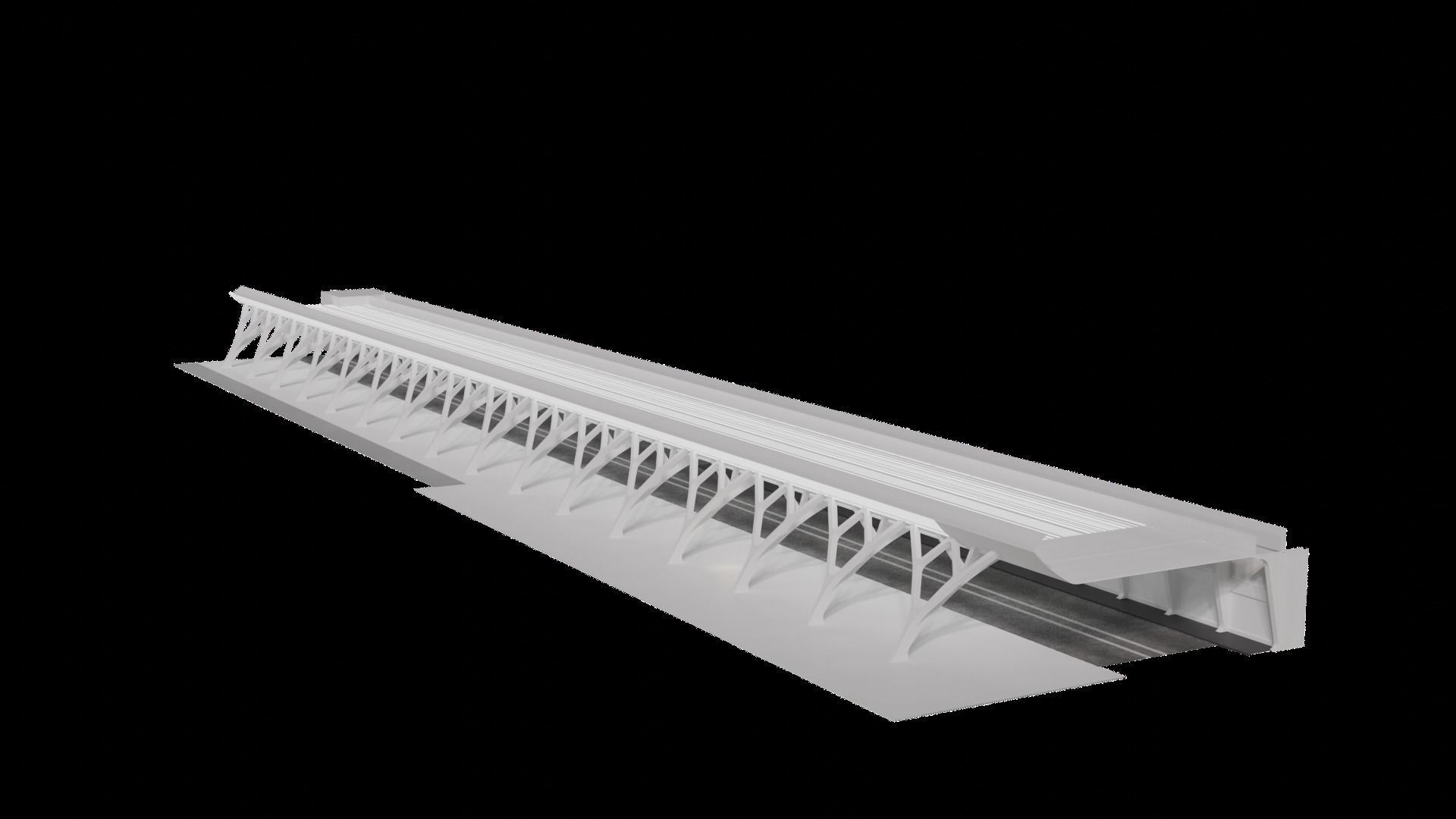 Car Track Scene 3D model_5