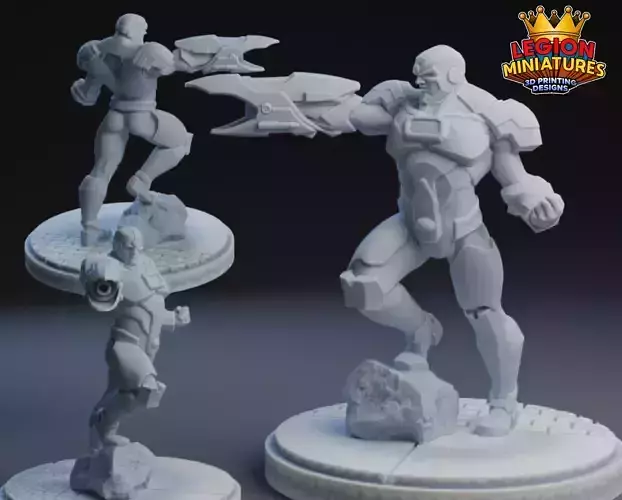 Marvel crisis protocol cyborg presupported included