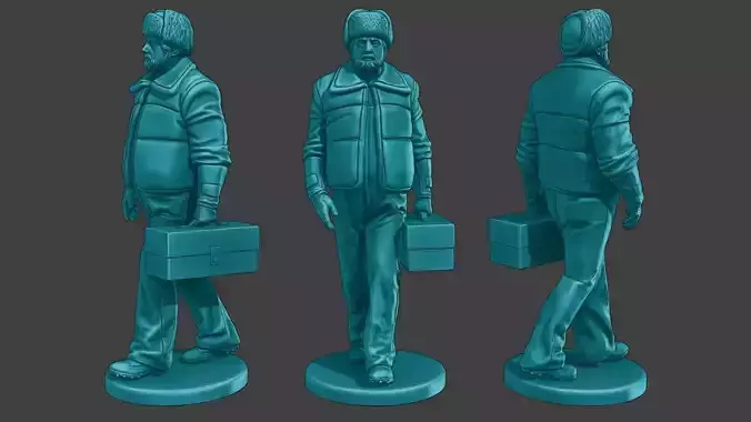 Actual Male Truck Driver AMTD 001 3D print model