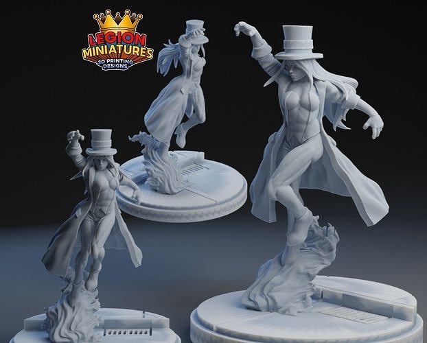 Marvel crisis protocol zatanna presupported included 3D print model