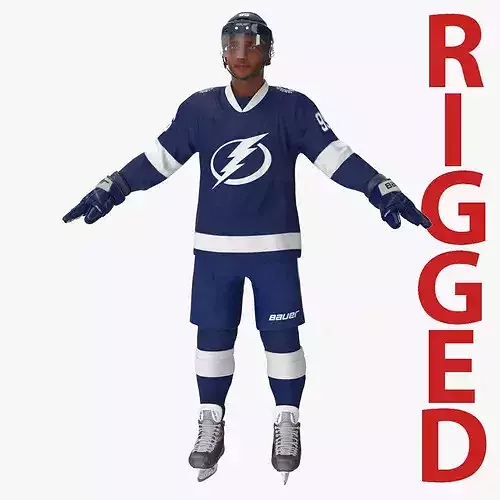 Hockey Player Tampa Bay Lightning Rigged