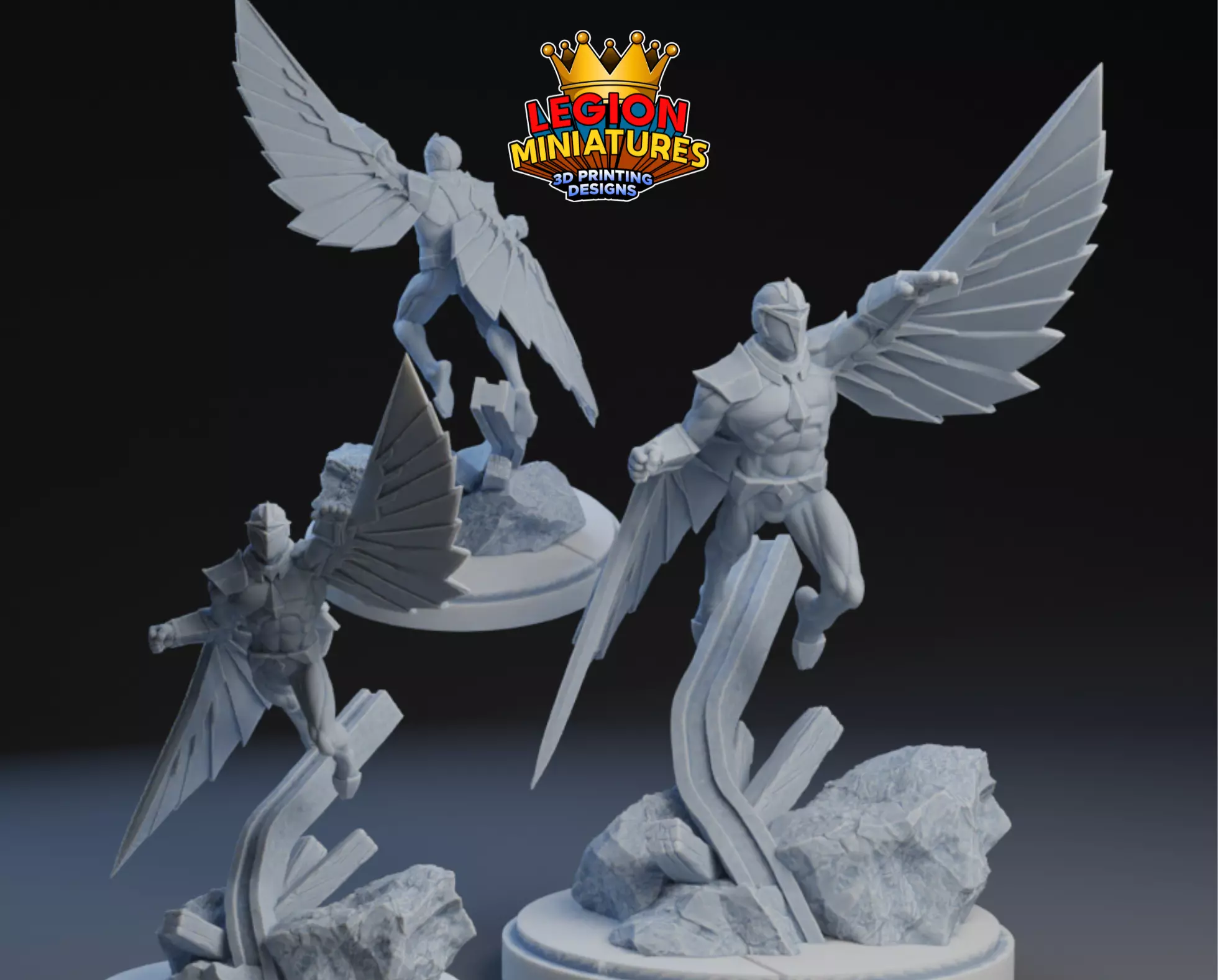 Marvel crisis protocol darkhawk presupported included 3D print model