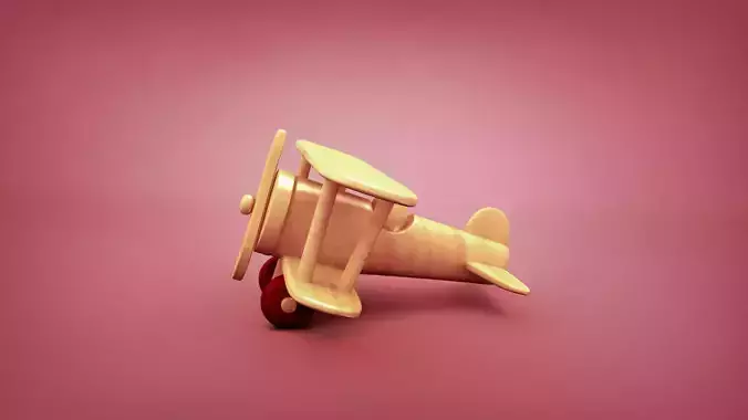 Toy plane 3D model