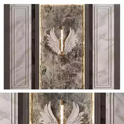 Panel door with eagle