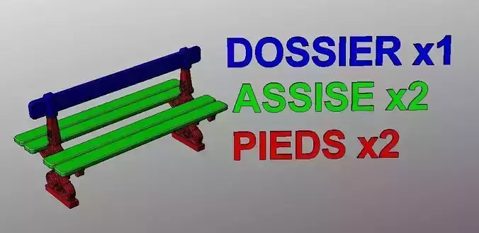 Parisian bench and fence