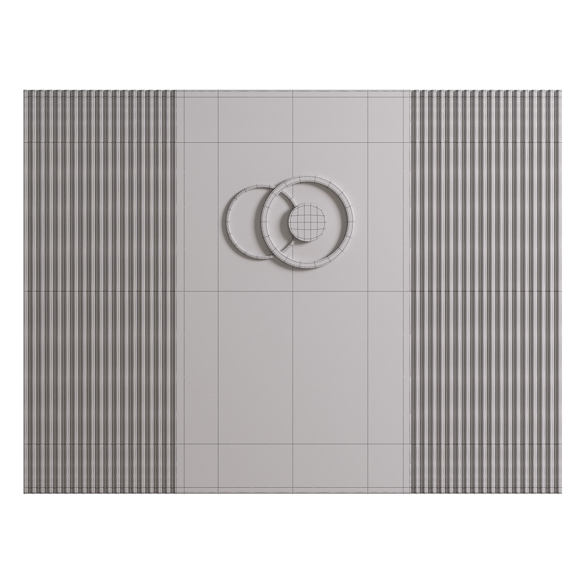 Panel modern wall clocks - contemporary wall clocks 3D model_3