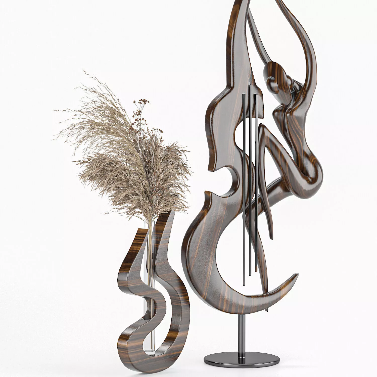 Ebony decorative set 3D model