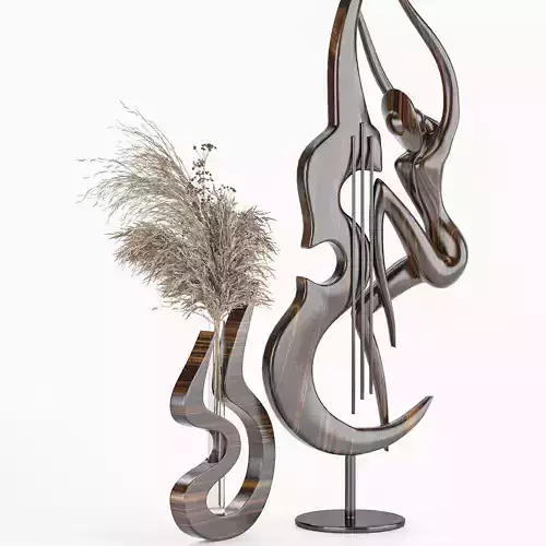 Ebony decorative set