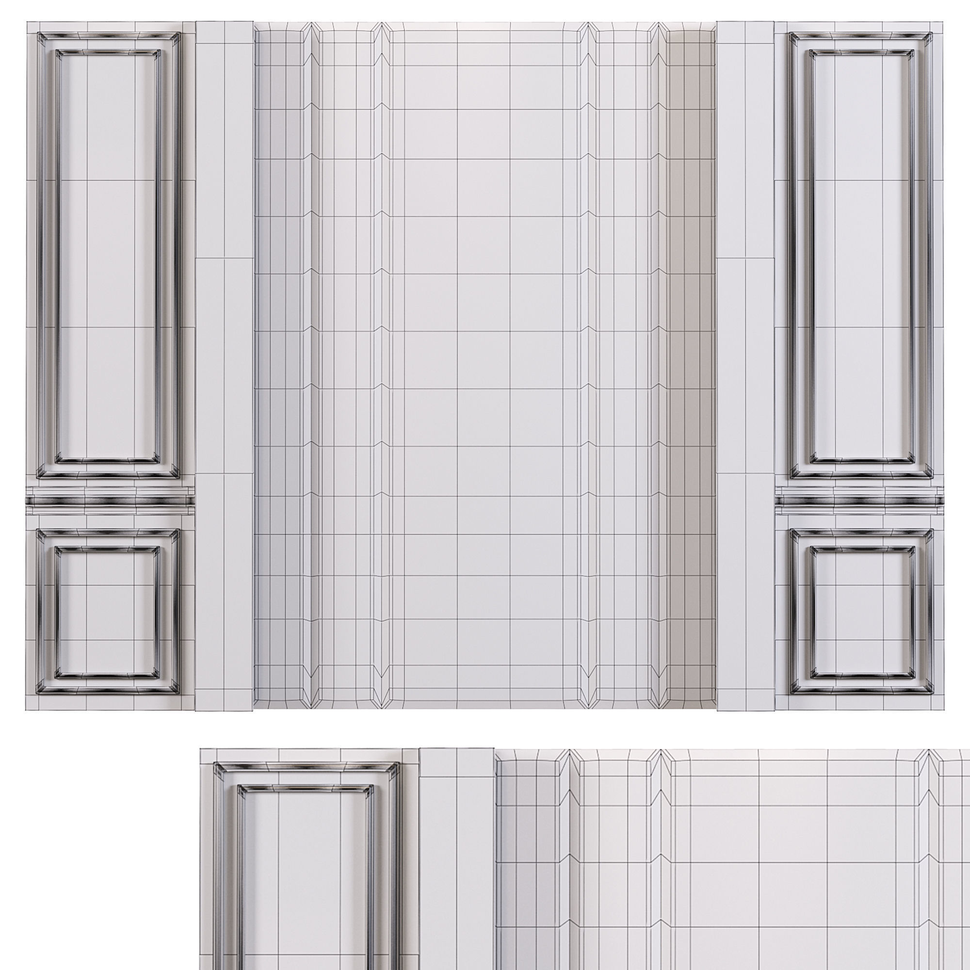 Dekor door 3D model_3