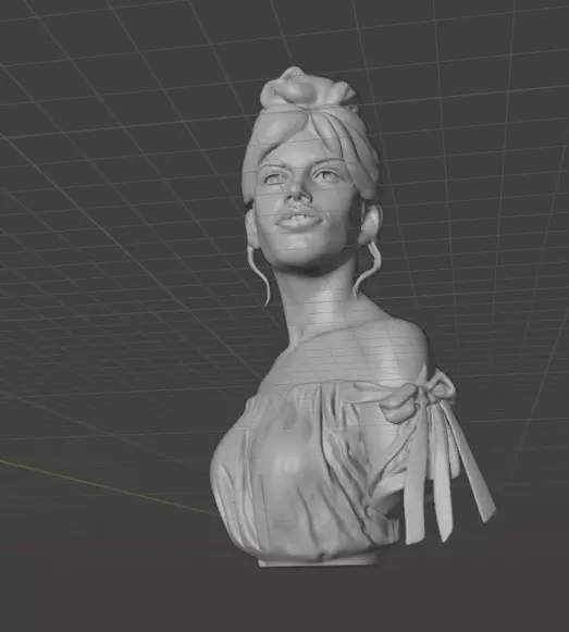 Brigitte Bardot 3D print model_8