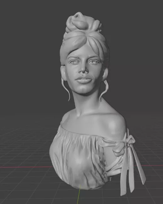 Brigitte Bardot 3D print model_11
