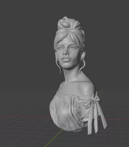 Brigitte Bardot 3D print model_3