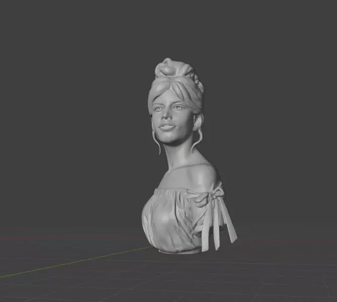 Brigitte Bardot 3D print model_12