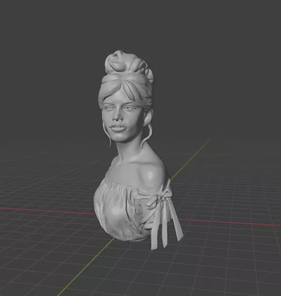 Brigitte Bardot 3D print model_10