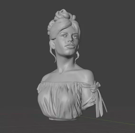 Brigitte Bardot 3D print model_4