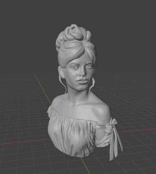 Brigitte Bardot 3D print model_1
