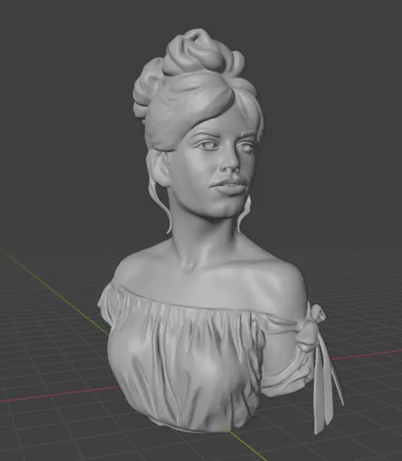 Brigitte Bardot 3D print model_21