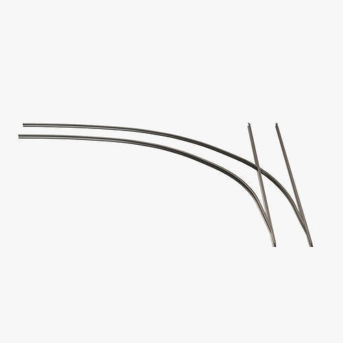 Tram Rails Element - Left Turn 3D model