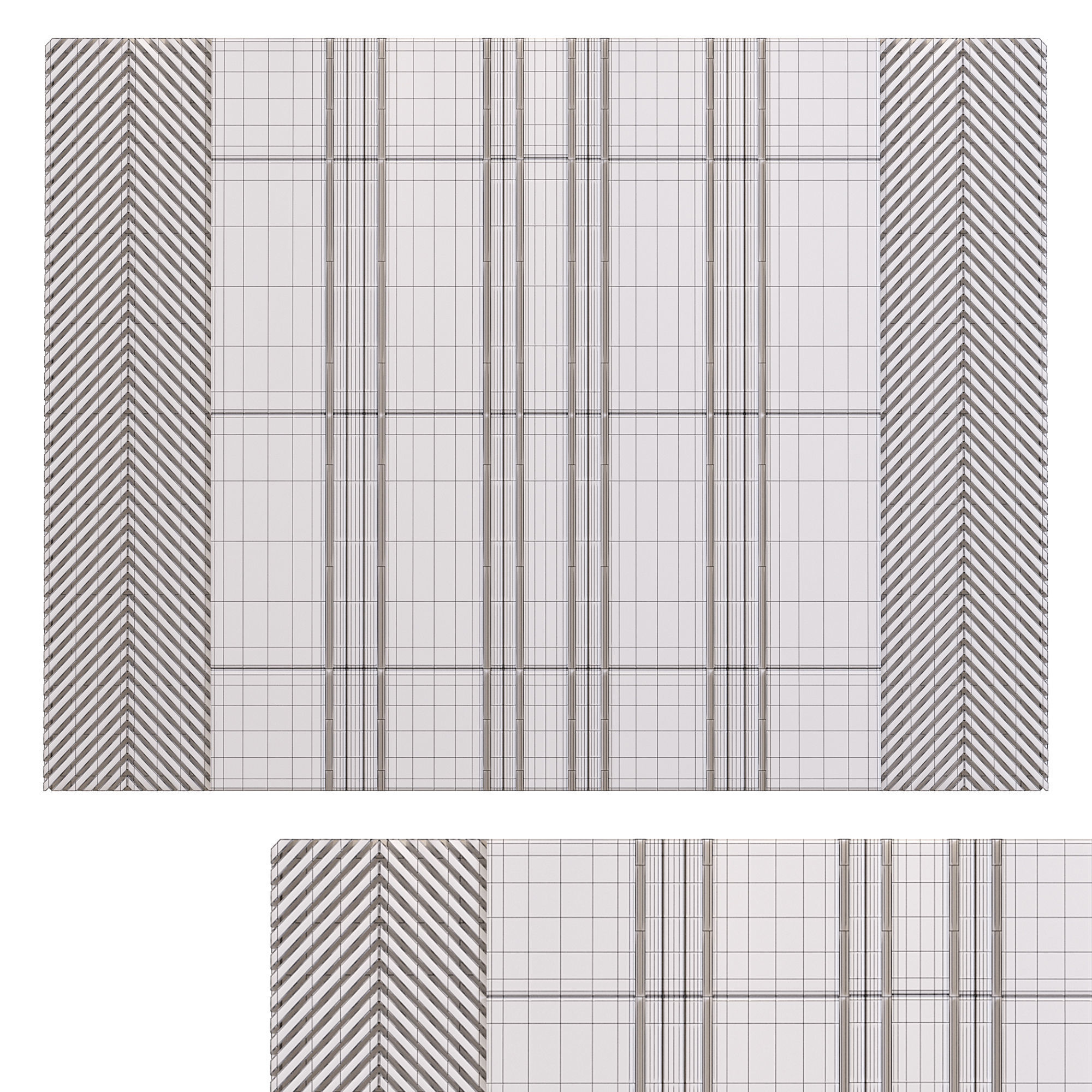 Decor square 3D model_3