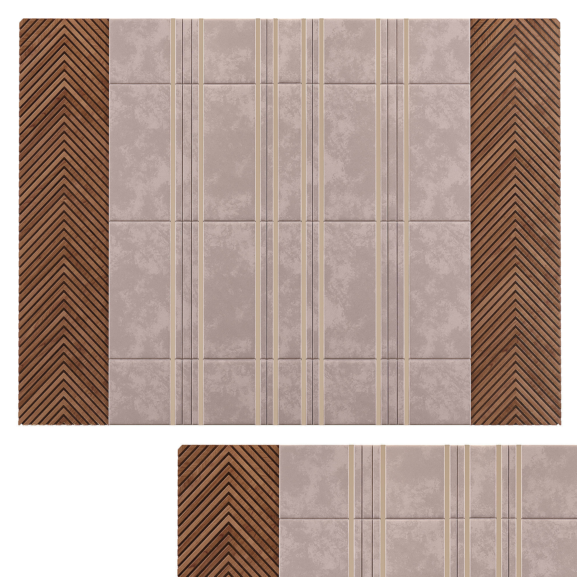 Decor square 3D model_1