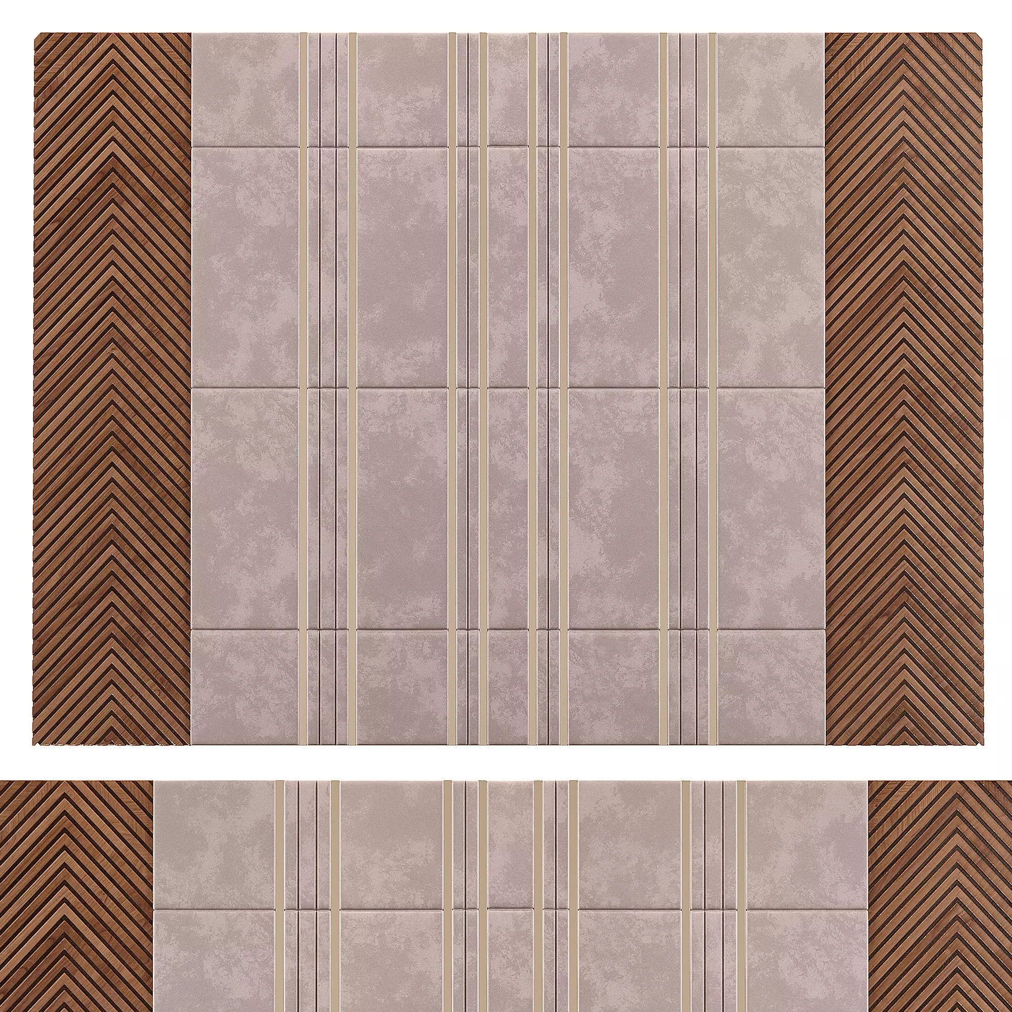 Decor square 3D model_0