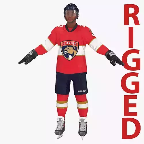 Hockey Player Florida Panthers Rigged