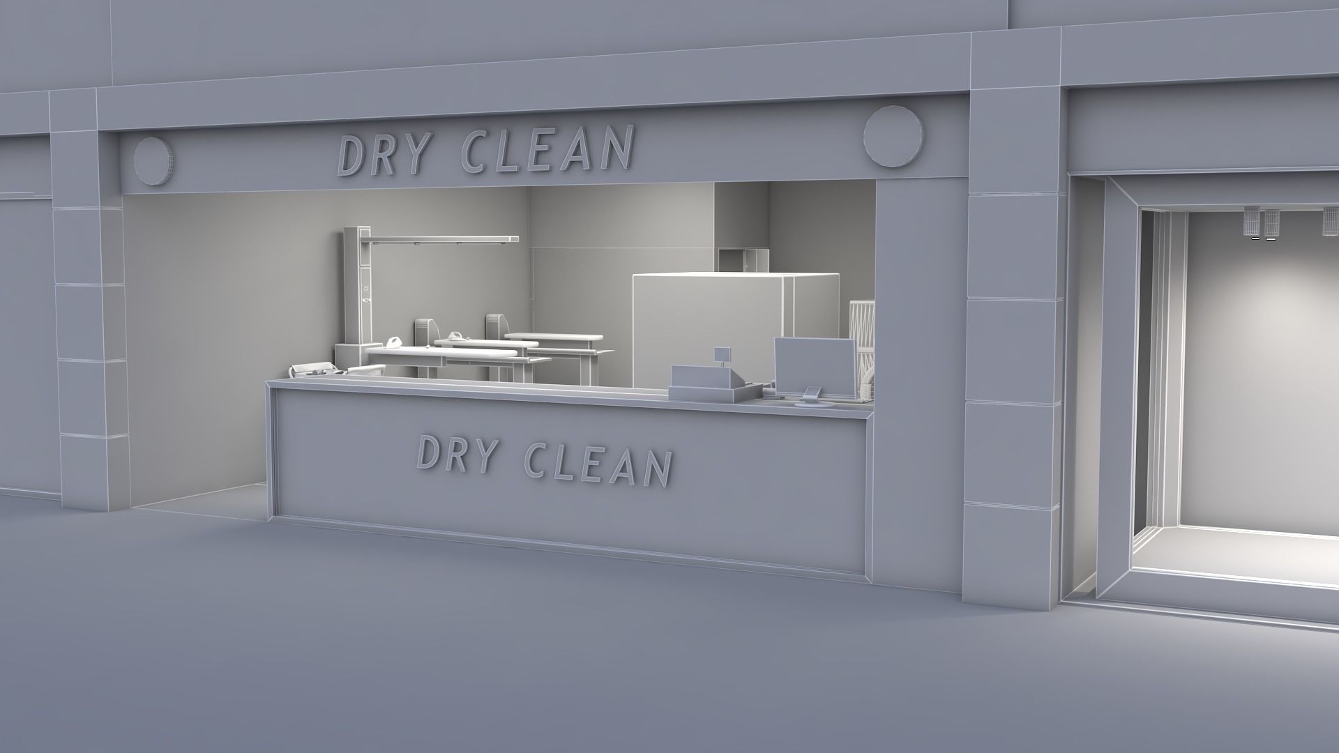 Dry Cleaner 3D model_5