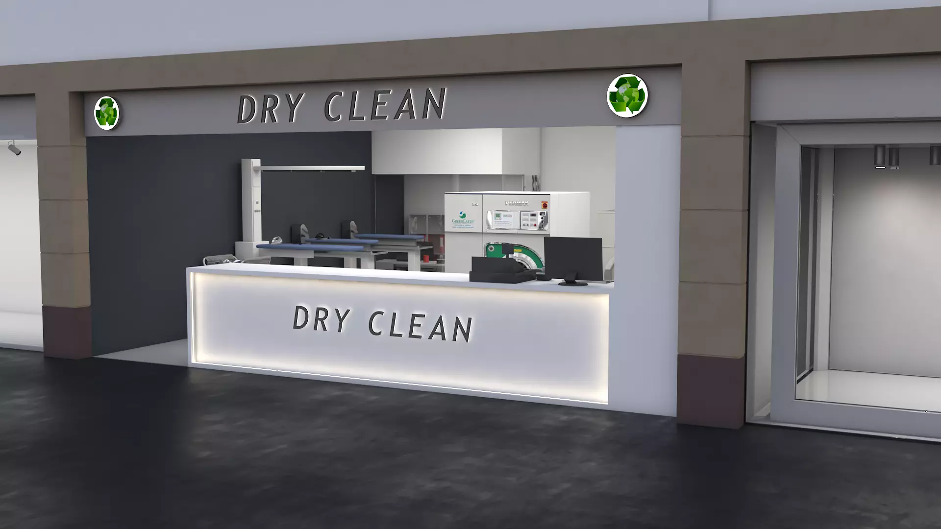 Dry Cleaner 3D model_0