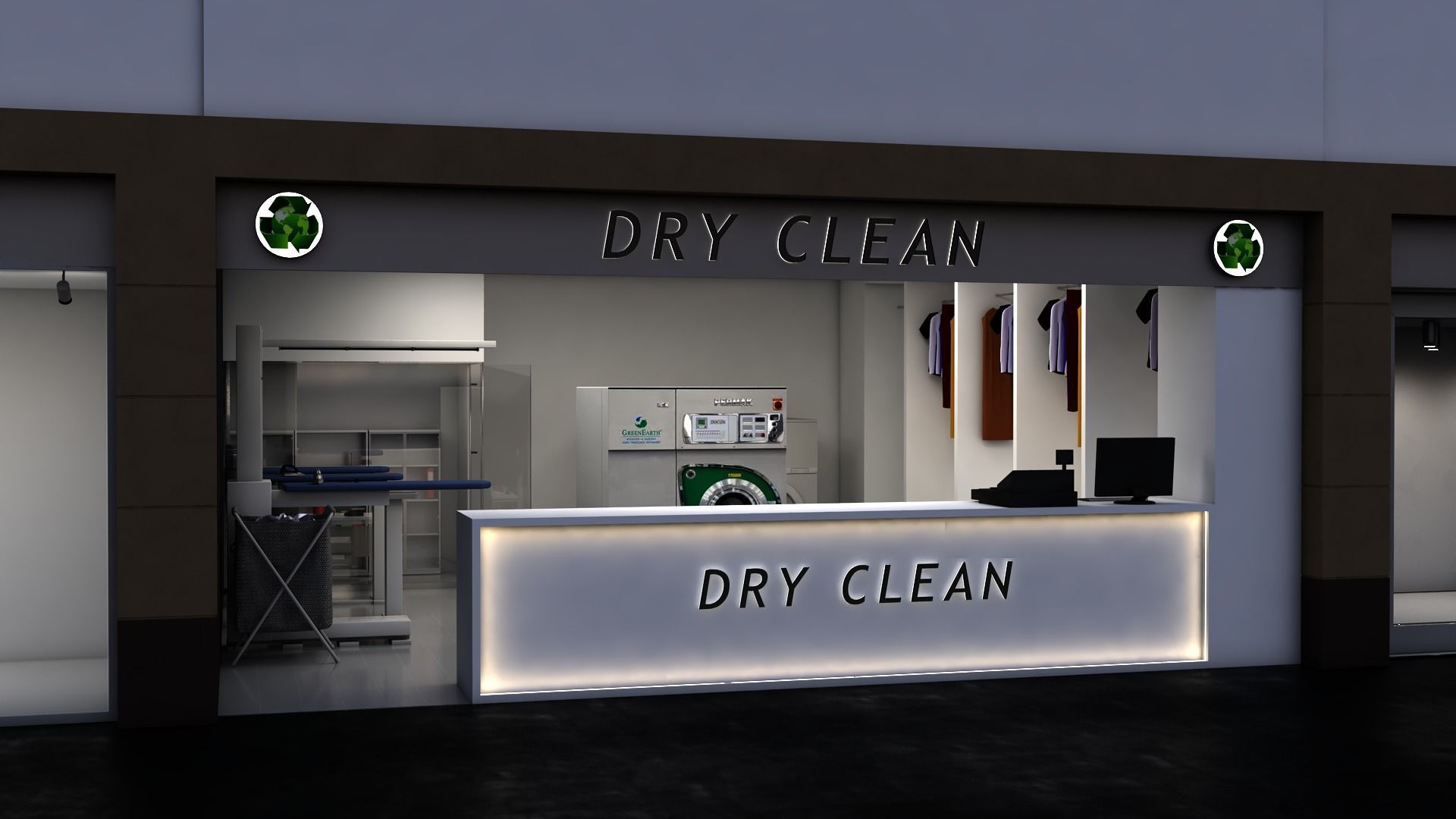 Dry Cleaner 3D model_1