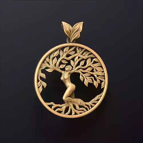 Girl Tree Of Life Pendant