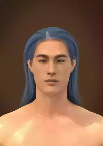 Men hair 026-MV2 for Jinho-MV2 3D model from Clo3D Software