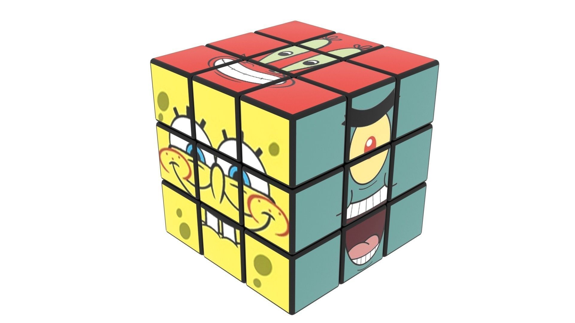 Rubiks Cubes Set With Pictures 3D model_15
