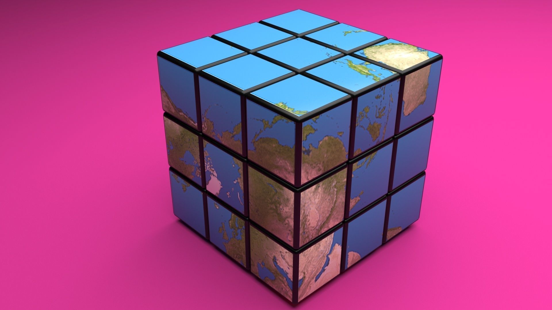 Rubiks Cubes Set With Pictures 3D model_37