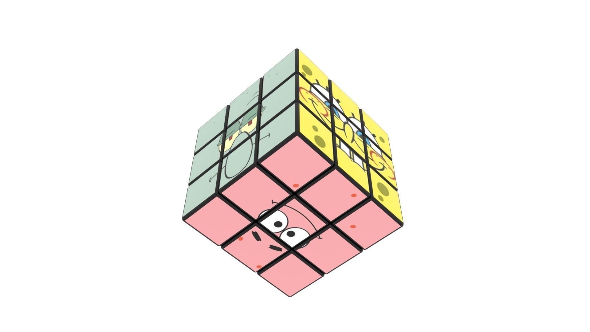 Rubiks Cubes Set With Pictures 3D model_18