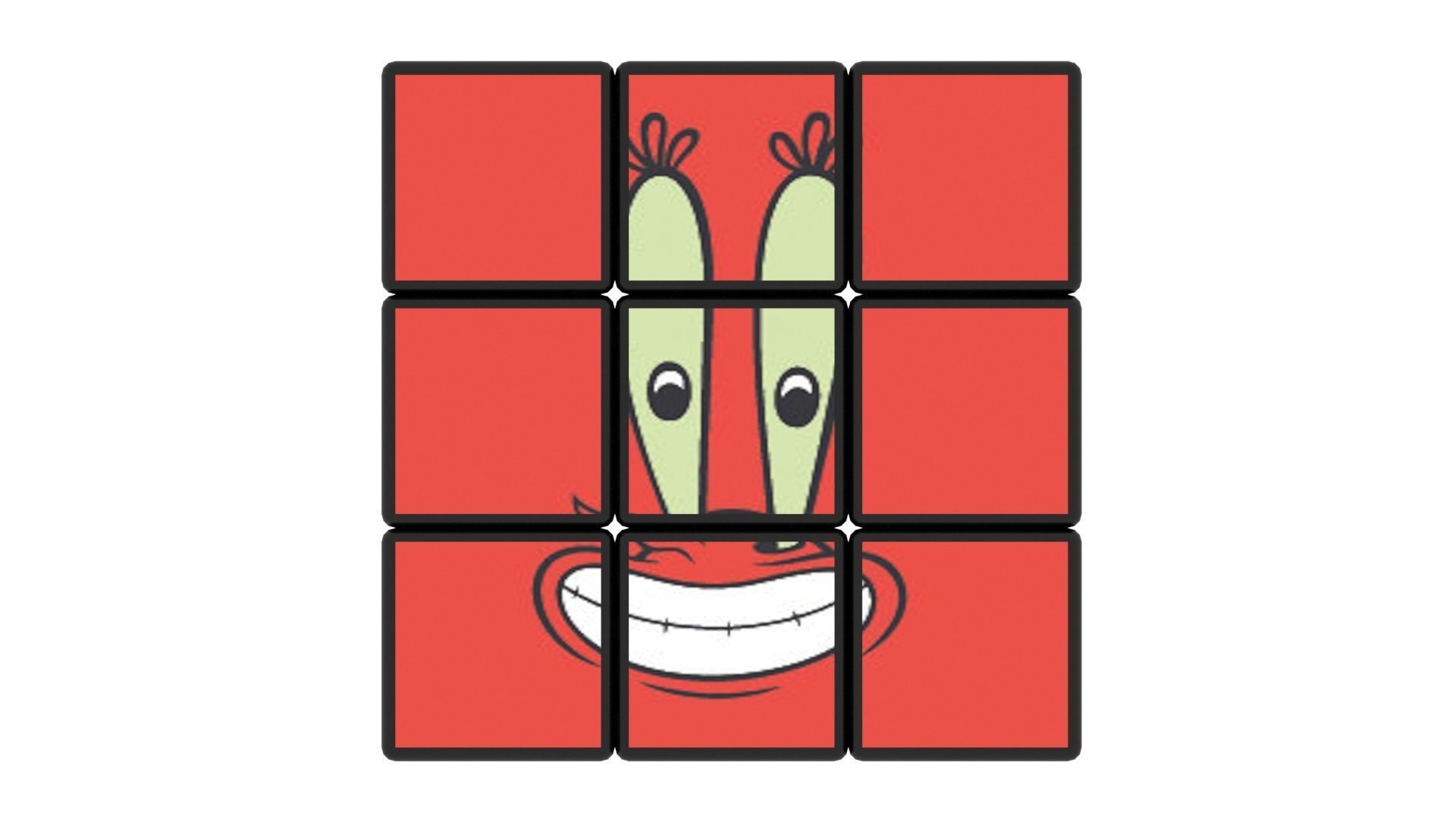 Rubiks Cubes Set With Pictures 3D model_24