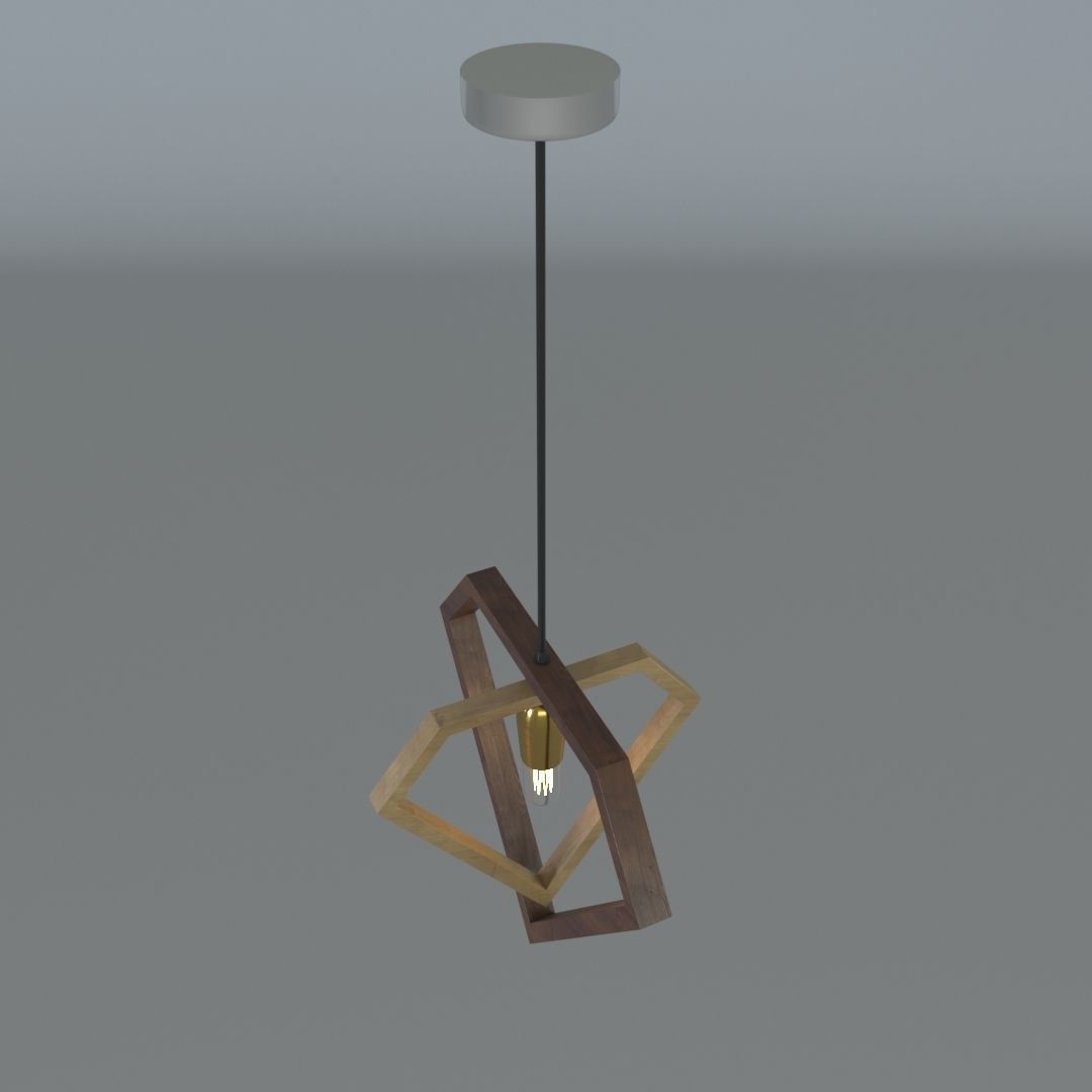 Suspended Ceiling Lamp 3D model_5