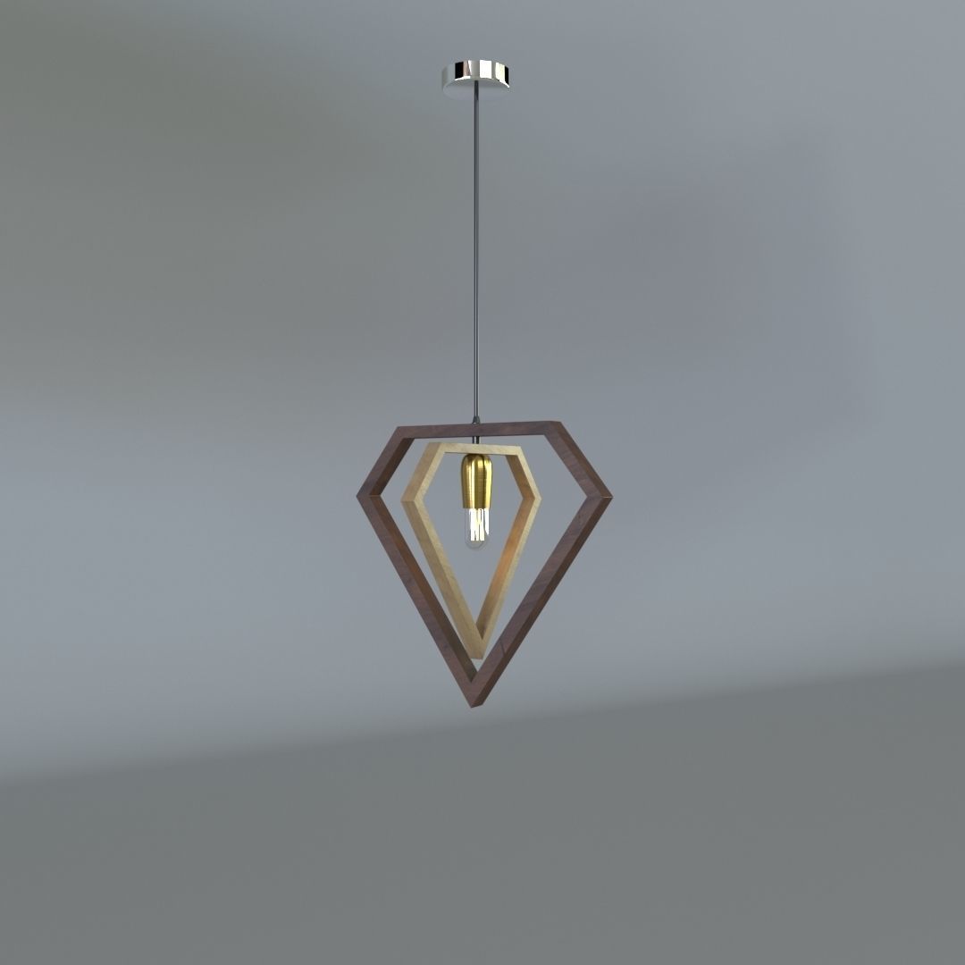 Suspended Ceiling Lamp 3D model_7