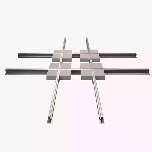 Tram Rails Element - Perpendicular Cross