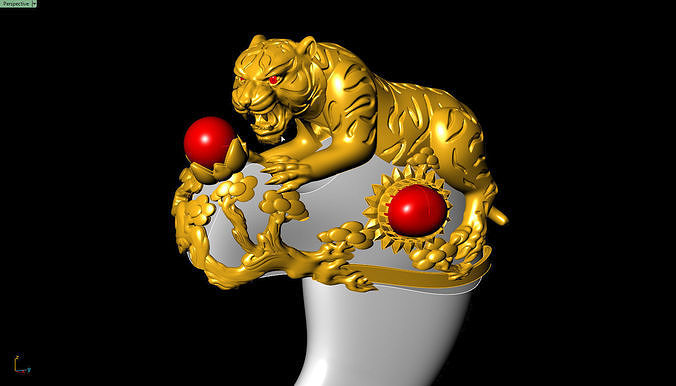 Tiger fangs 3D print model
