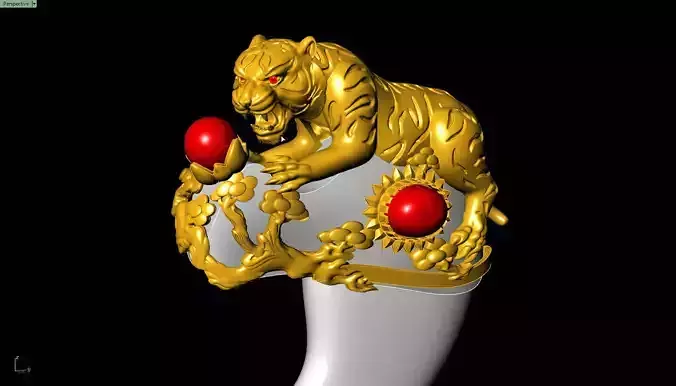 Tiger fangs 3D print model