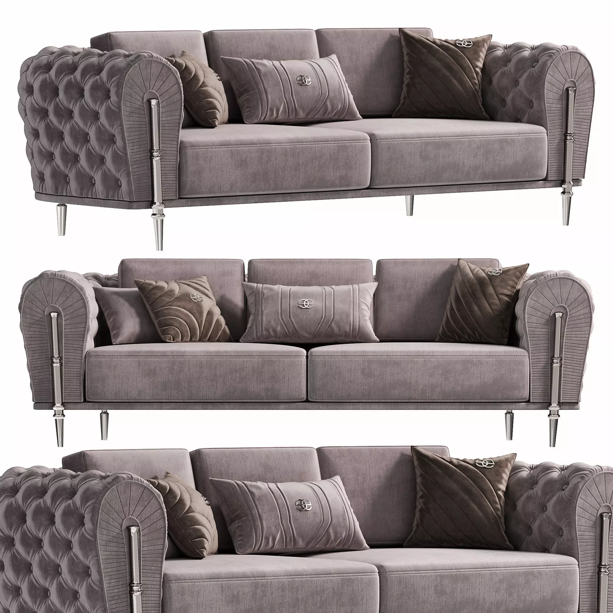 Sofaa chesterfield sofa 3D model