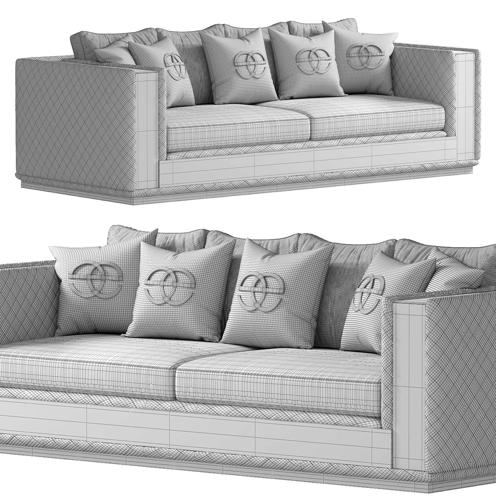 Noir Sofa by Elve luxury 3D model_3