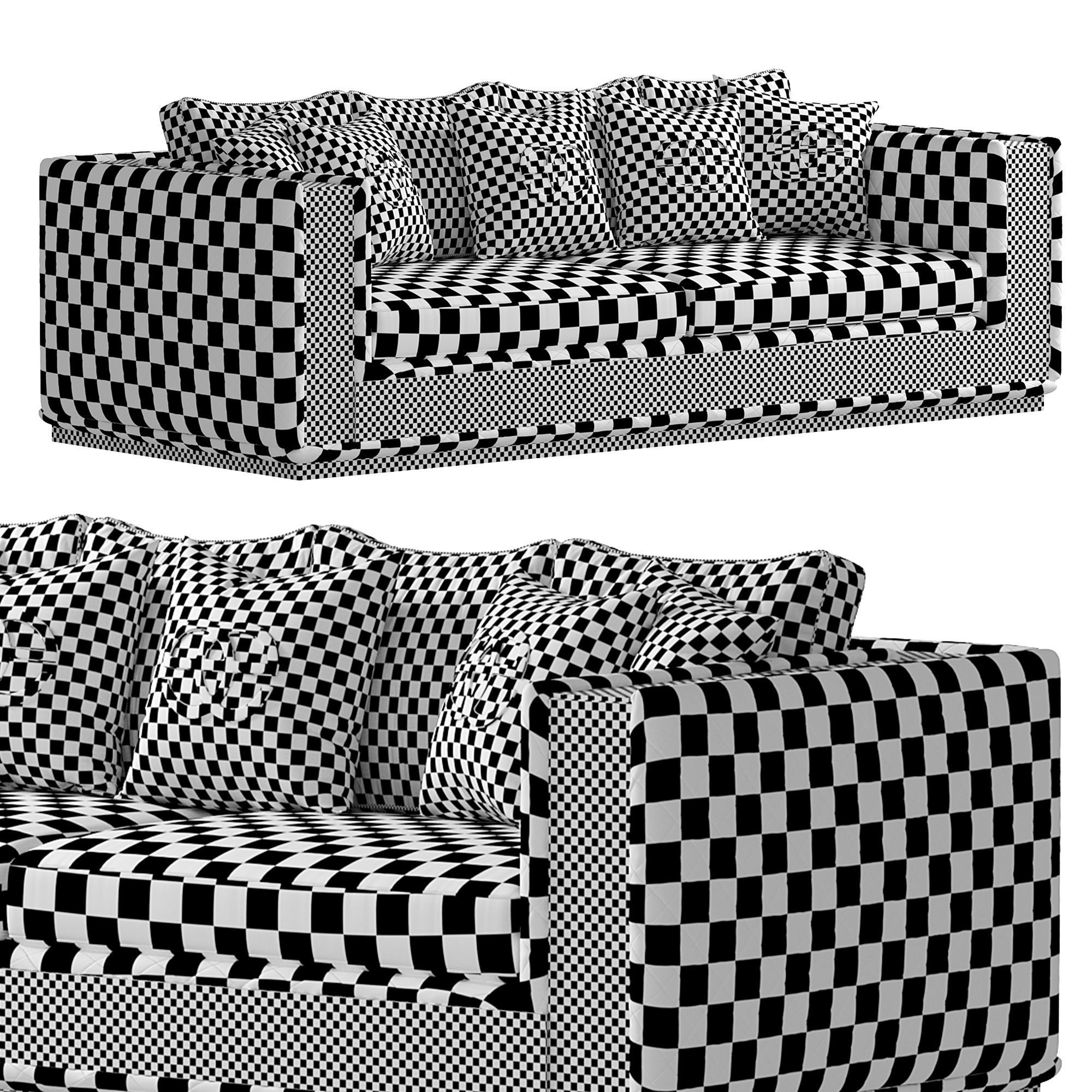 Noir Sofa by Elve luxury 3D model_4