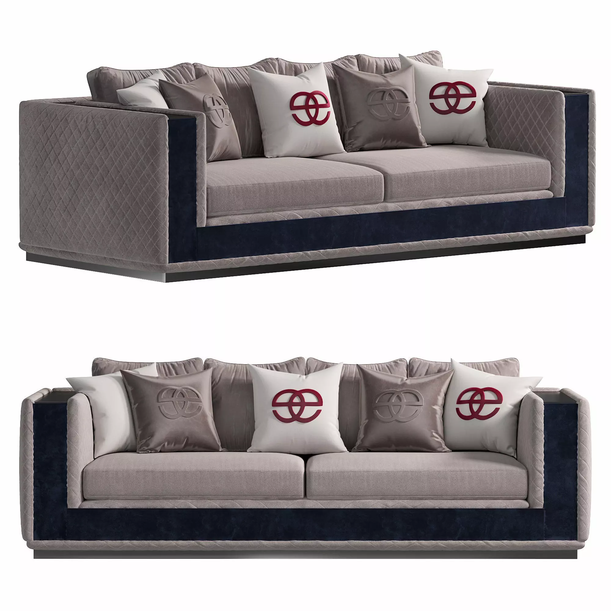 Noir Sofa by Elve luxury 3D model_0