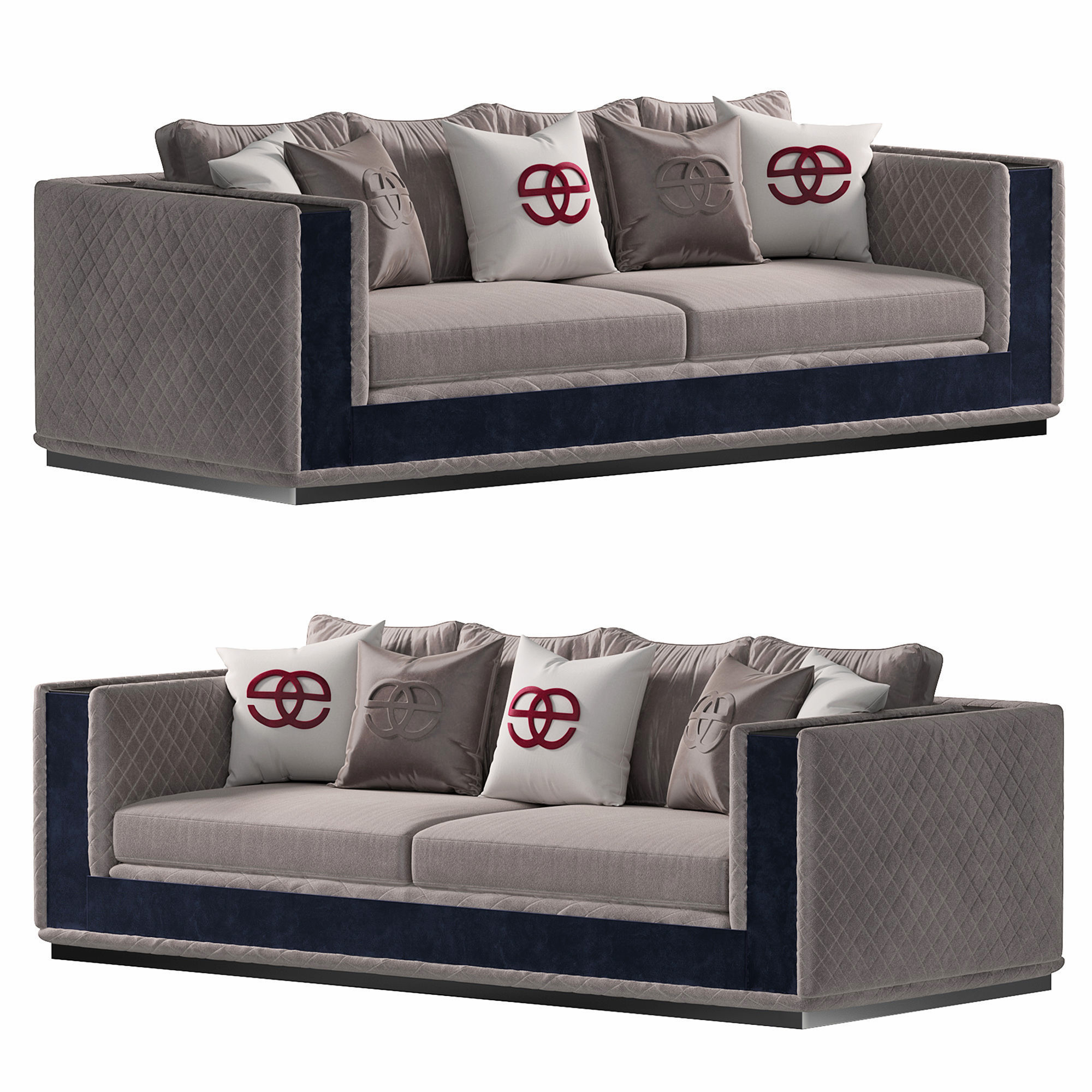 Noir Sofa by Elve luxury 3D model_1