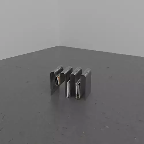 Metallic pedestal with vogue and bazaar magazines 